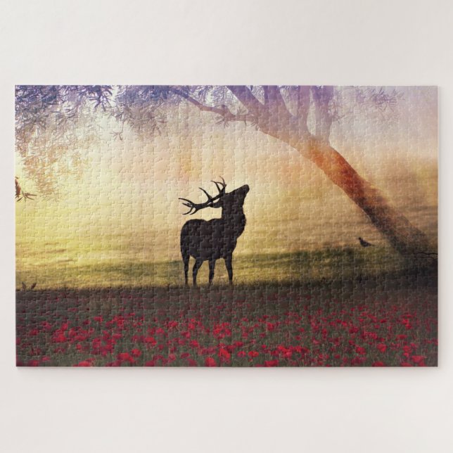 Puzzle Paysage des cerfs (Horizontal)