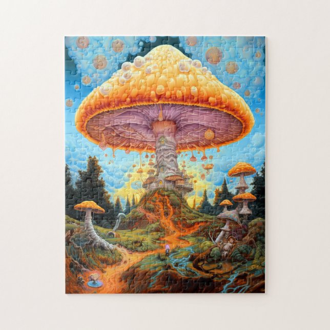 Puzzle Paysage des champignons Art des Imaginaires surréa (Vertical)