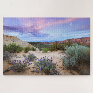 Puzzle Paysage des Fleurs sauvages de Sunrise Canyon Snow