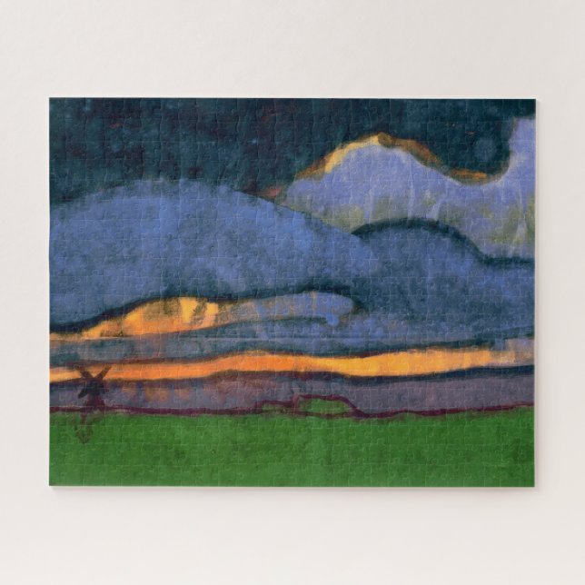 Puzzle Paysage des marais avec moulin | Emil Nolde | (Horizontal)