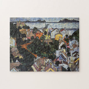 Puzzle Paysage d'été, Krumau par Egon Schiele