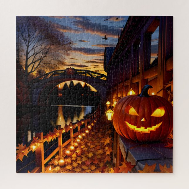 Puzzle Paysage d'Halloween quatre (Vertical)