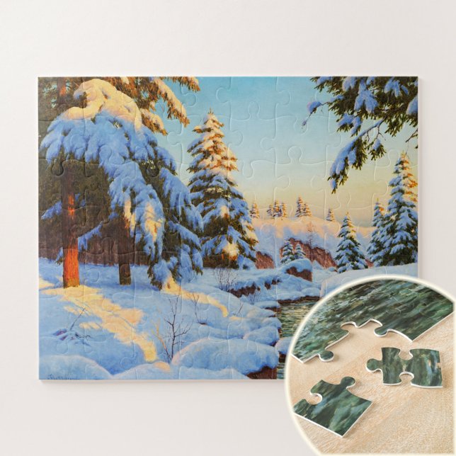 Puzzle Paysage d'hiver, Bessonof Art (Créateur téléchargé)