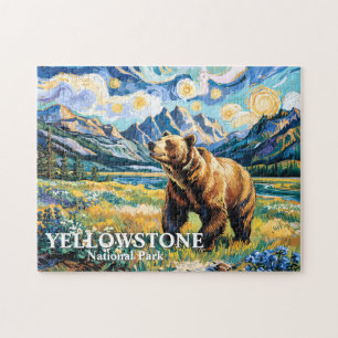 Puzzle Paysage d'ours du Parc national de Yellowstone Van