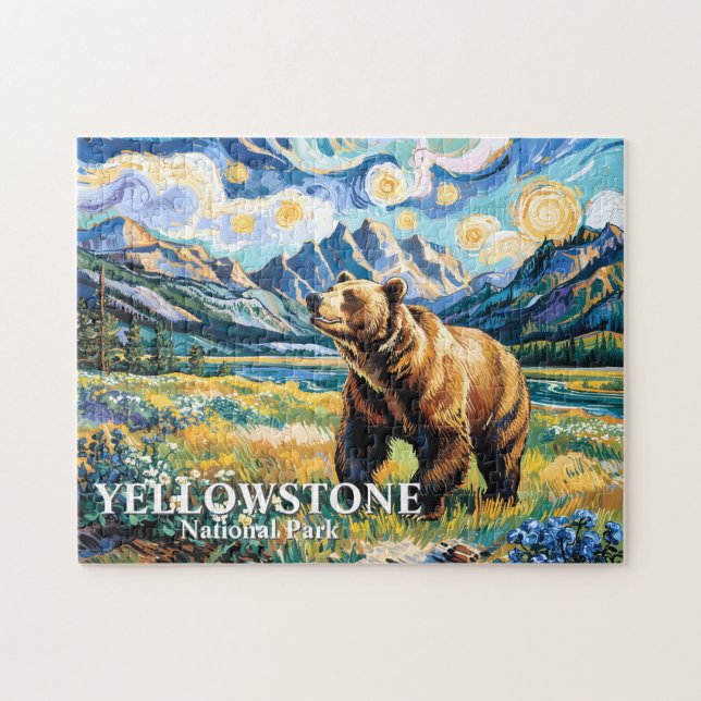 Puzzle Paysage d'ours du Parc national de Yellowstone Van (Horizontal)