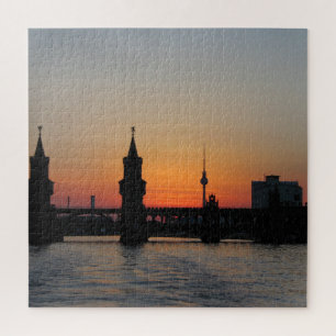Puzzle Paysage du coucher de soleil