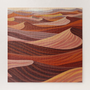 Puzzle Paysage du désert chaud - Art Pittoresque