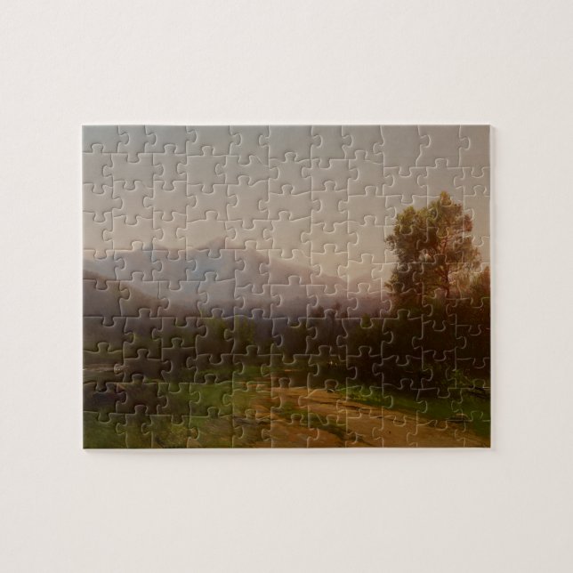 Puzzle Paysage du fleuve Hudson, c.1860-5 (huile sur la (Horizontal)