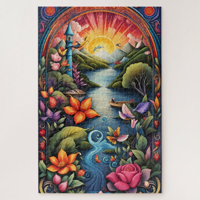 Puzzle Paysage du livre de contes 1 (Vertical)