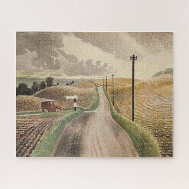 Puzzle Paysage du Wiltshire (par Eric Ravilious) (Horizontal)