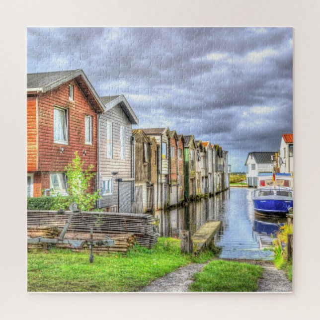 Puzzle Paysage en bateau du port de Bungalow (Vertical)