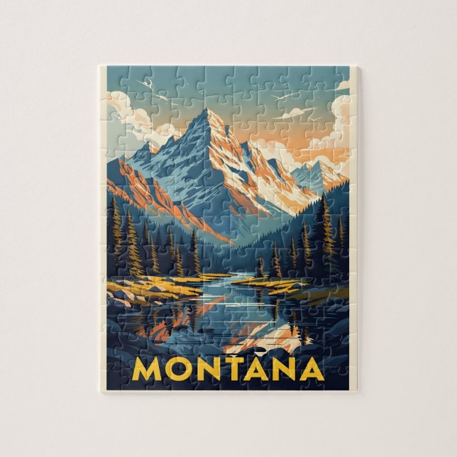 Puzzle Paysage époustouflant du Montana (Vertical)
