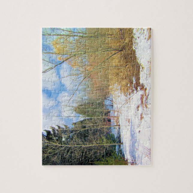 Puzzle Paysage hivernal (Vertical)
