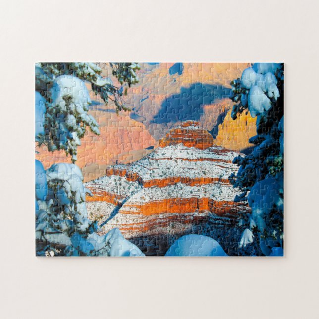 Puzzle Paysage hivernal Grand Canyon. (Horizontal)