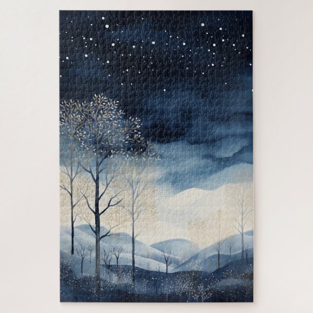 Puzzle paysage hivernal neige (Vertical)