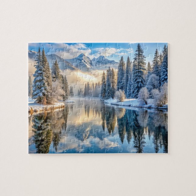Puzzle paysage hivernal neige (Horizontal)