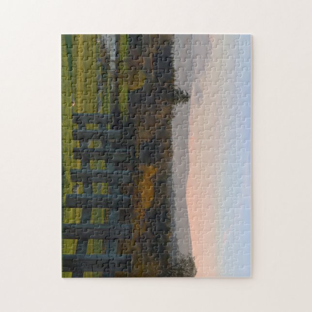 Puzzle Paysage irlandais spectaculaire. Le chemin du lac (Vertical)