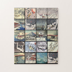 Puzzle Paysage japonais arbres art peintures