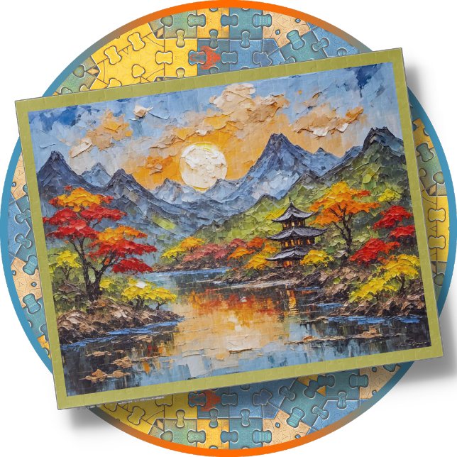PUZZLE - Paysage japonais - Art numérique (Créateur téléchargé)