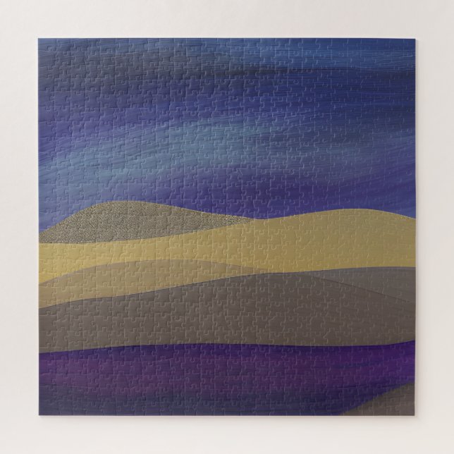 Puzzle Paysage marin abstrait Dunes fracturées 15 (Vertical)