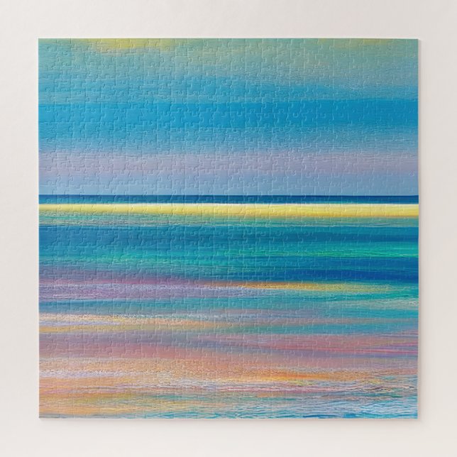 Puzzle Paysage marin Abstrait "Fuchsia Fusion" (Vertical)