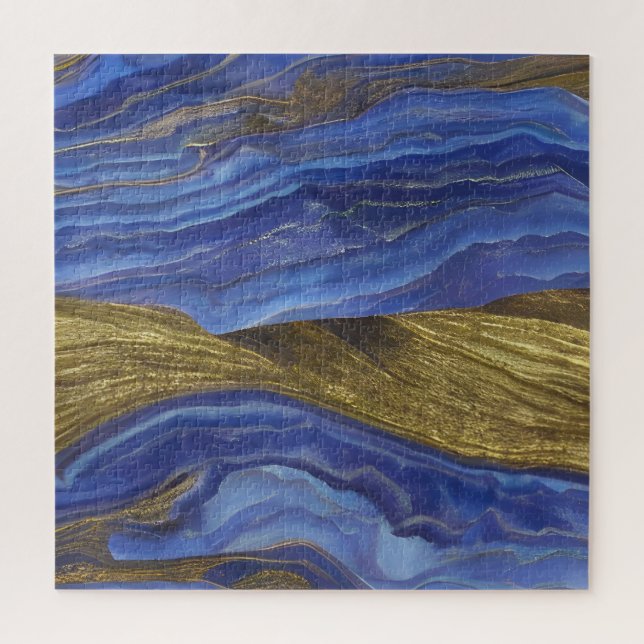 Puzzle Paysage marin abstrait Vagues fracturées 14 (Vertical)