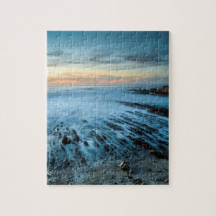 Puzzle Paysage marin bleu au coucher du soleil, Californi