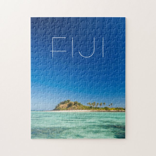 Puzzle Paysage marin de Blue Lagoon, Fidji (Vertical)