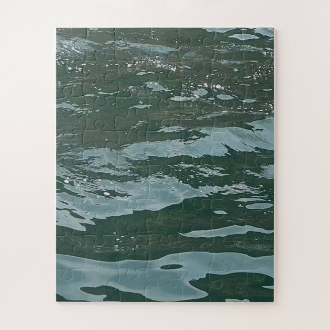 Puzzle Paysage marin d'eau calme et azur Océan Bleu Beau (Vertical)