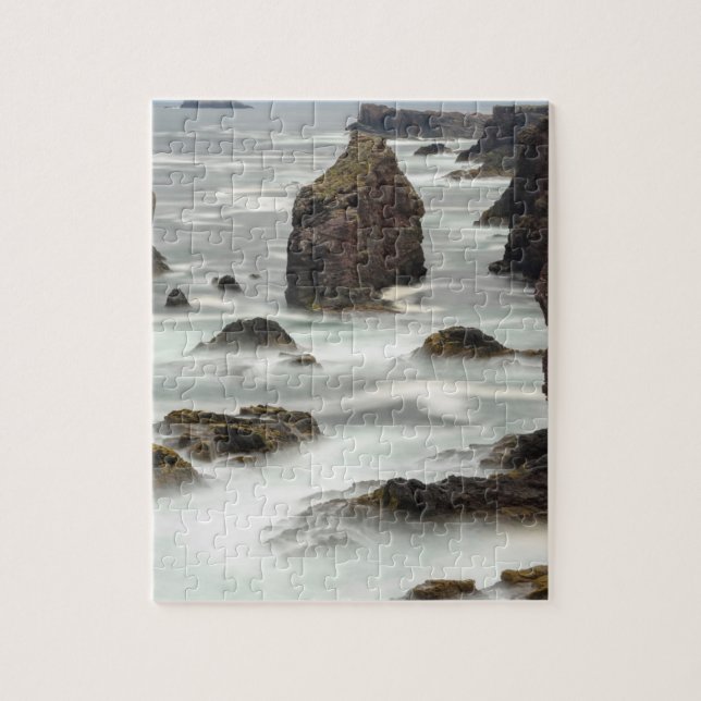 Puzzle Paysage marin et stacks, Shetland (Vertical)