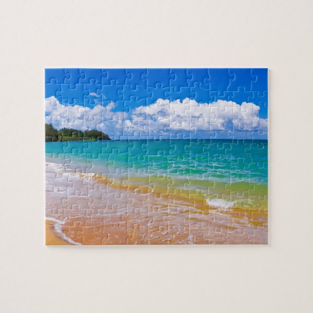 Puzzle Paysage marin le long de la baie de Hanalei (Horizontal)
