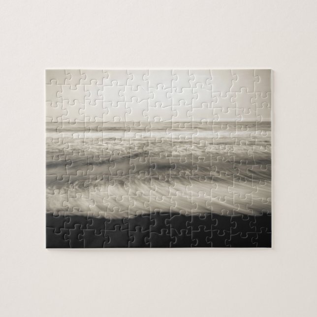 Puzzle Paysage marin N&B, Hawaï (Horizontal)