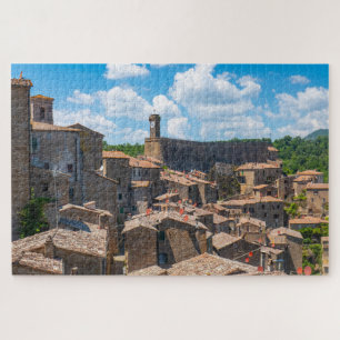 Puzzle Paysage médiéval pittoresque de Sorano, Toscane, I