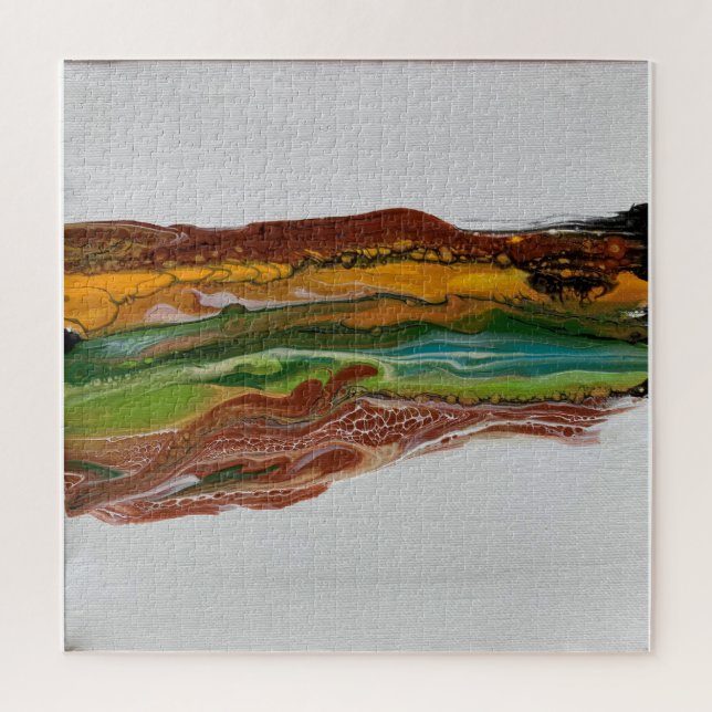 Puzzle Paysage montagnard Abstrait (Vertical)