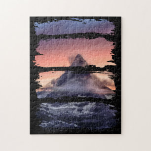 Puzzle Paysage Montagne pittoresque Jolie Nature Moderne