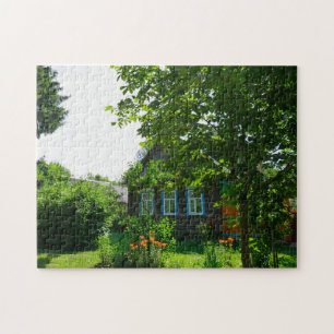 Puzzle Paysage naturel Village rural Maison de refuge