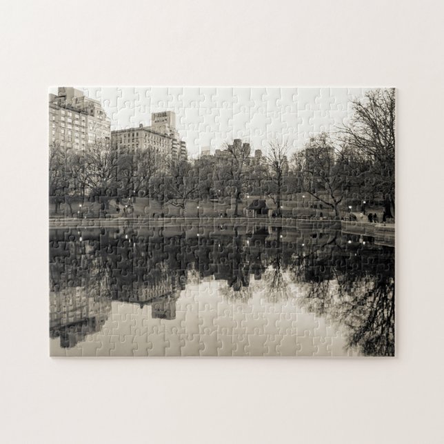 Puzzle Paysage noir et blanc dans le Central Park (Horizontal)