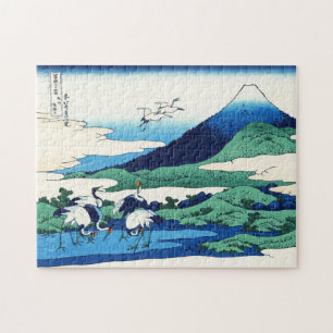 Puzzle Paysage oriental frais de vue de Hokusai Fuji de