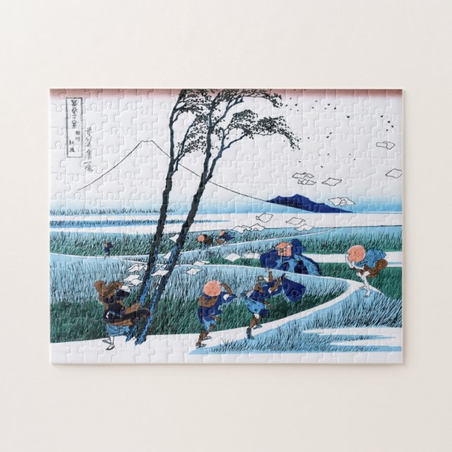 Puzzle Paysage oriental frais de vue de Hokusai Fuji de (Horizontal)