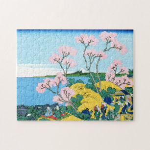 Puzzle Paysage oriental frais de vue de Hokusai Fuji de