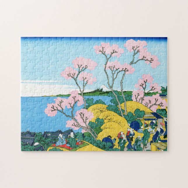 Puzzle Paysage oriental frais de vue de Hokusai Fuji de (Horizontal)