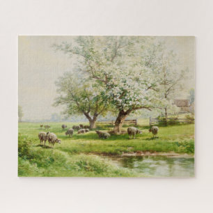 Puzzle Paysage pastoral avec pâturage de moutons