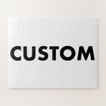 Puzzle Paysage personnalisé de 56 pièces 16 po x 20 po<br><div class="desc">Faites, concevez, créez votre propre Jigsaw Puzzle personnalisé (56 pièces) 16" x 20", tourné vers le paysage. Les enfants jigsaw puzzle avec des pièces plus grandes. Boîte cadeau incluse avec dessin de scie personnalisée imprimée sur le dessus. Puzzle personnalisé pour l'anniversaire, les cadeaux de Noël, et pour les amis et...</div>