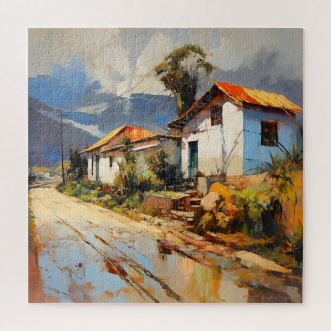 Puzzle Paysage rural du sud (Vertical)