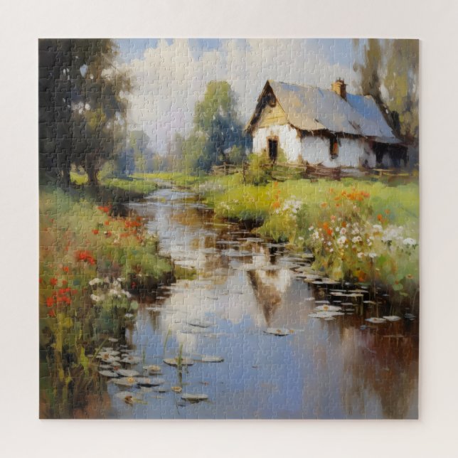Puzzle Paysage rural Impressionnisme (Vertical)