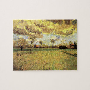 Puzzle Paysage sous un ciel orageux par Vincent van Gogh