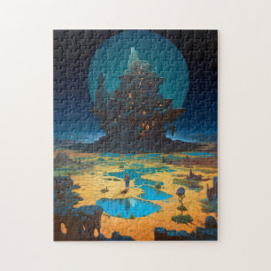 Puzzle Paysage surréaliste Ville Imaginaire Art