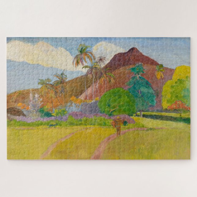 Puzzle Paysage tahitien (par Paul Gaugin) (Horizontal)