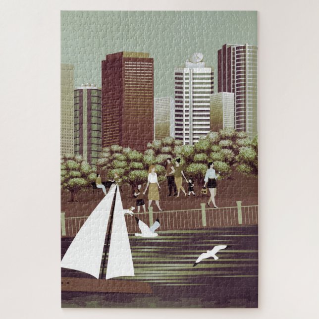 Puzzle paysage urbain (Vertical)