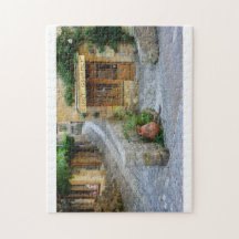 Paysage urbain avec le magasin dans Dordogne,